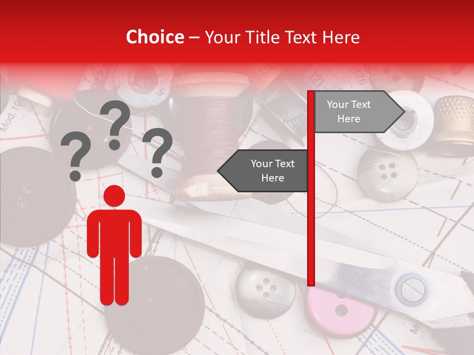 Sew Spool Textile PowerPoint Template