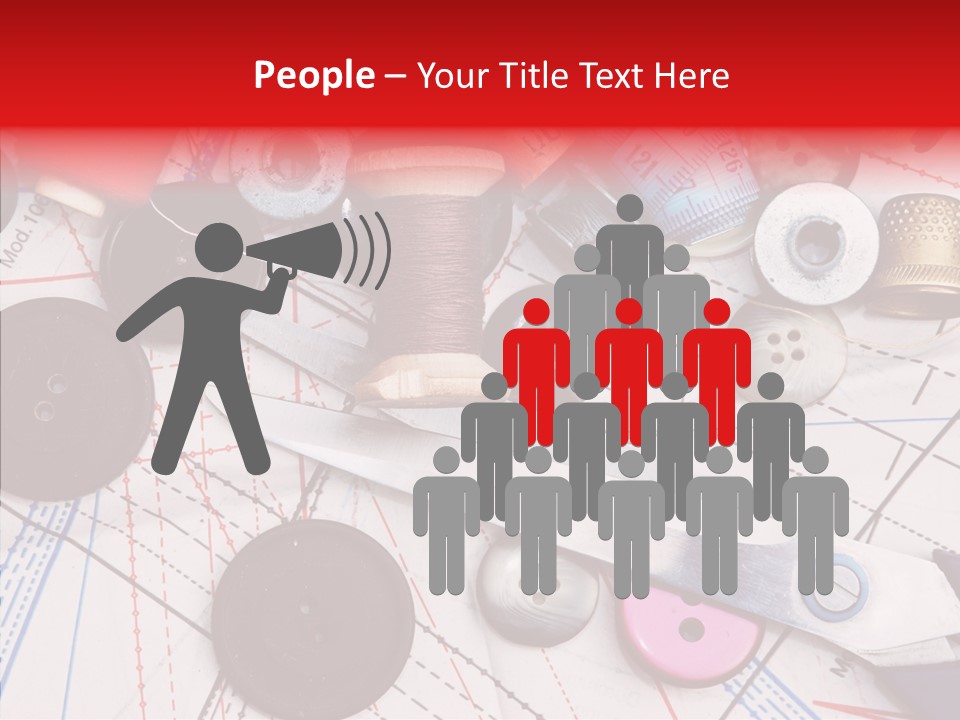 Sew Spool Textile PowerPoint Template