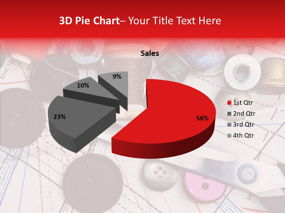 Sew Spool Textile PowerPoint Template