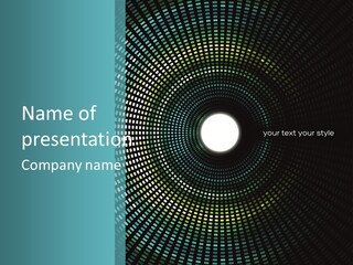 Grid Space Background PowerPoint Template