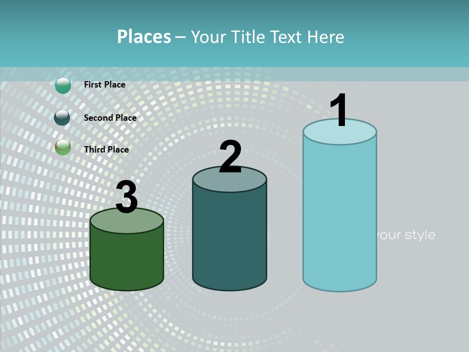 Grid Space Background PowerPoint Template