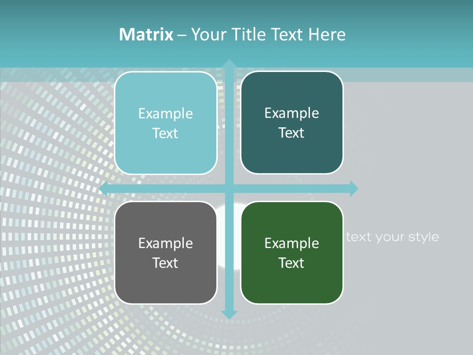 Grid Space Background PowerPoint Template