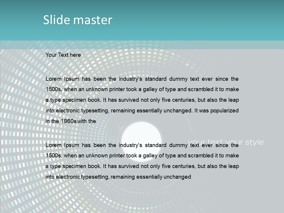 Grid Space Background PowerPoint Template