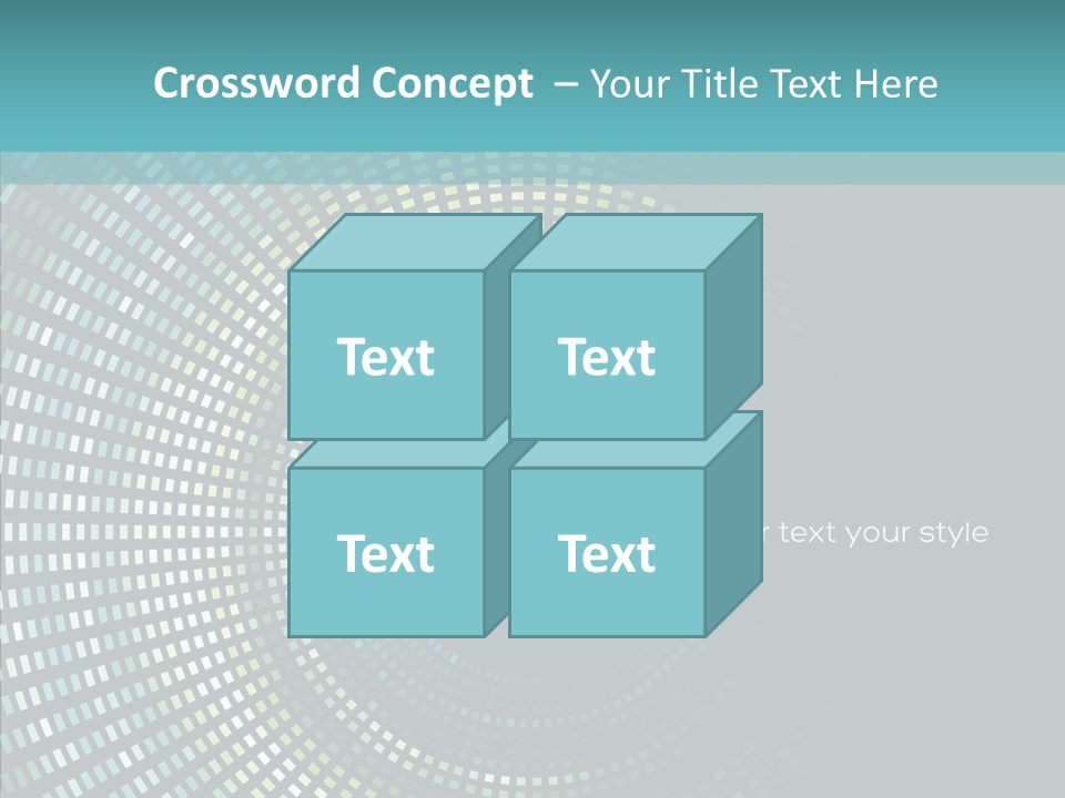 Grid Space Background PowerPoint Template
