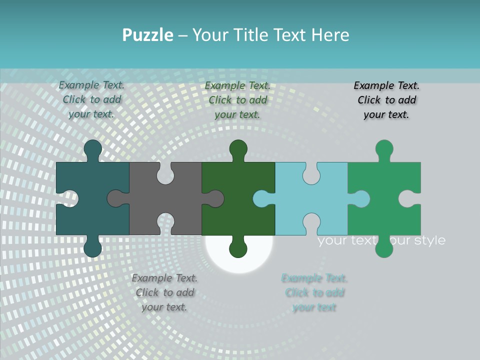 Grid Space Background PowerPoint Template