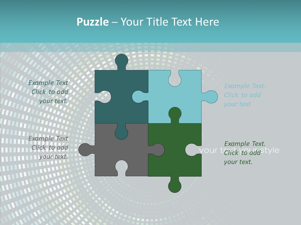 Grid Space Background PowerPoint Template