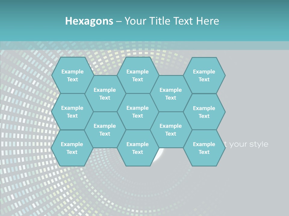 Grid Space Background PowerPoint Template