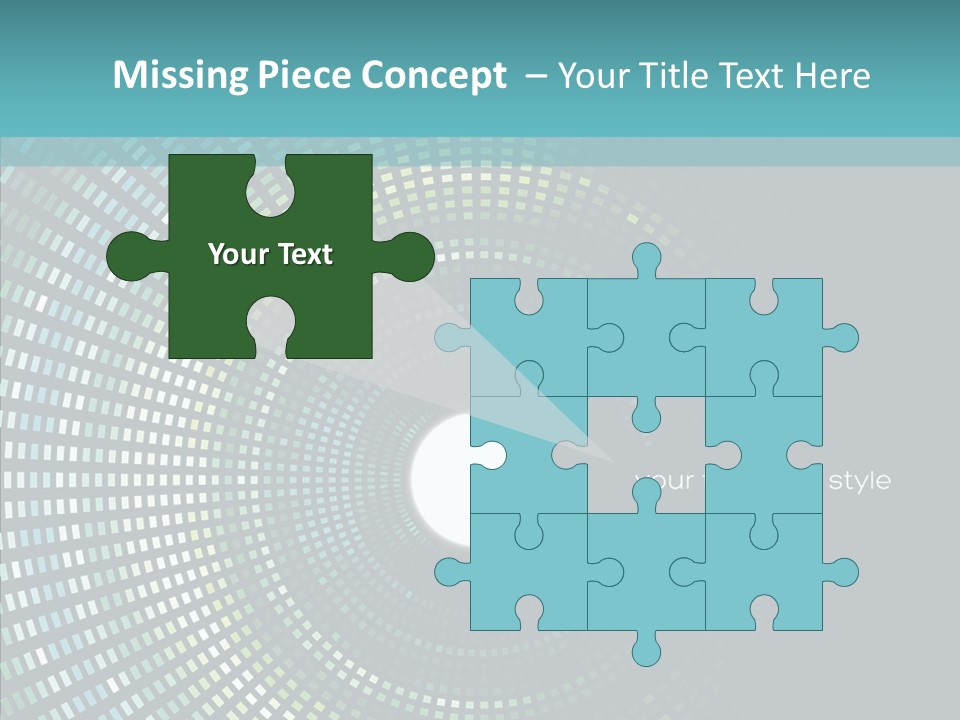 Grid Space Background PowerPoint Template