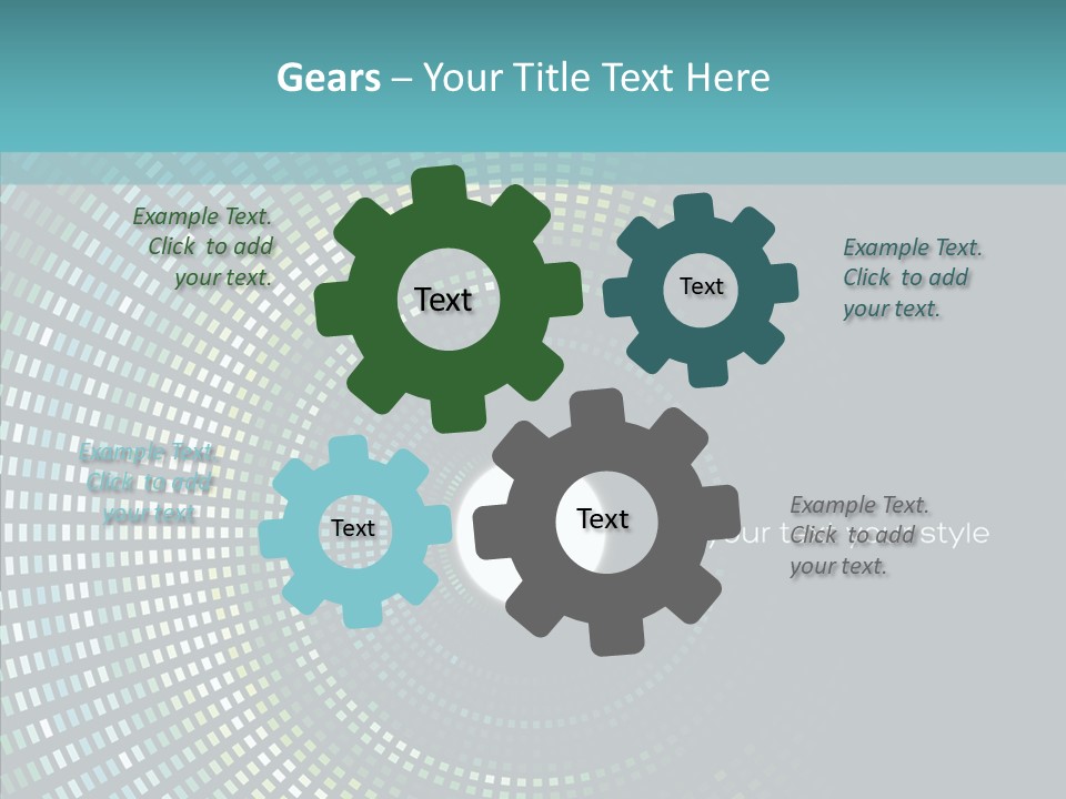 Grid Space Background PowerPoint Template