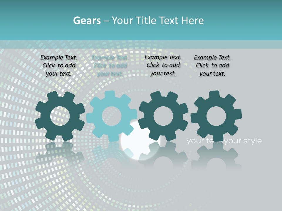 Grid Space Background PowerPoint Template