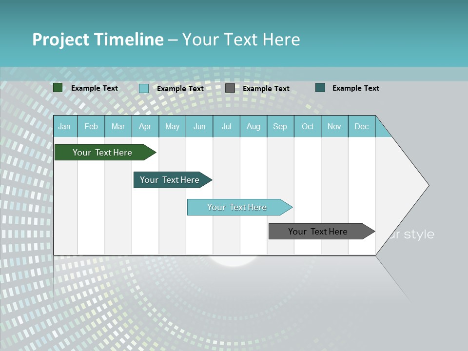 Grid Space Background PowerPoint Template