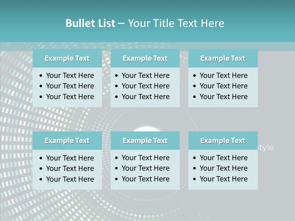 Grid Space Background PowerPoint Template