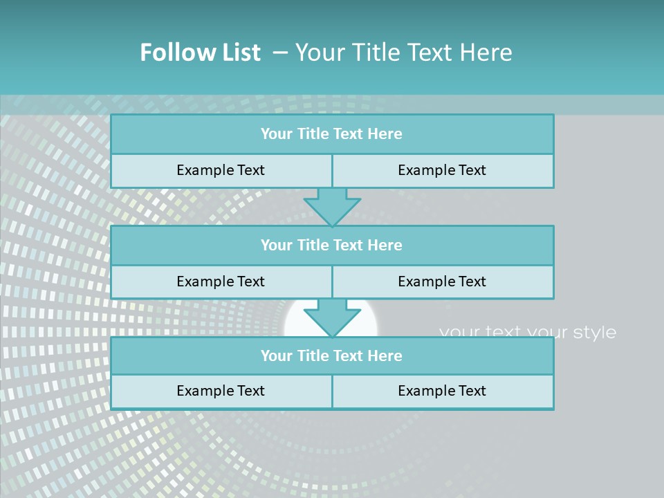 Grid Space Background PowerPoint Template