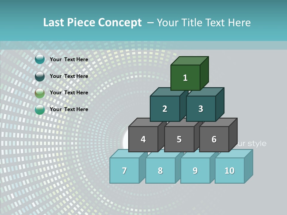 Grid Space Background PowerPoint Template