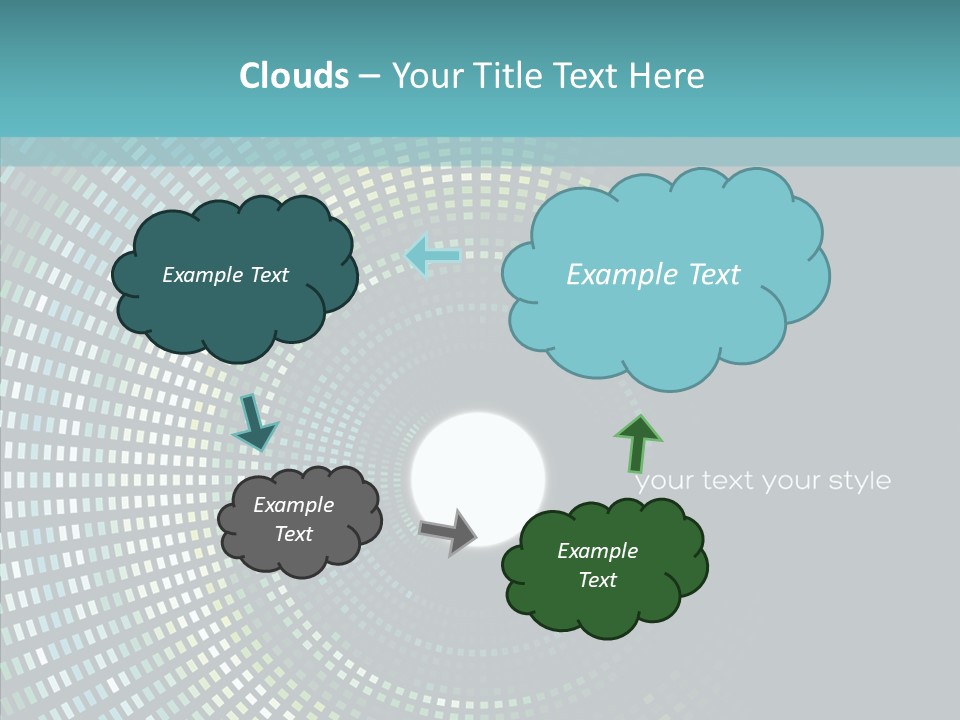 Grid Space Background PowerPoint Template