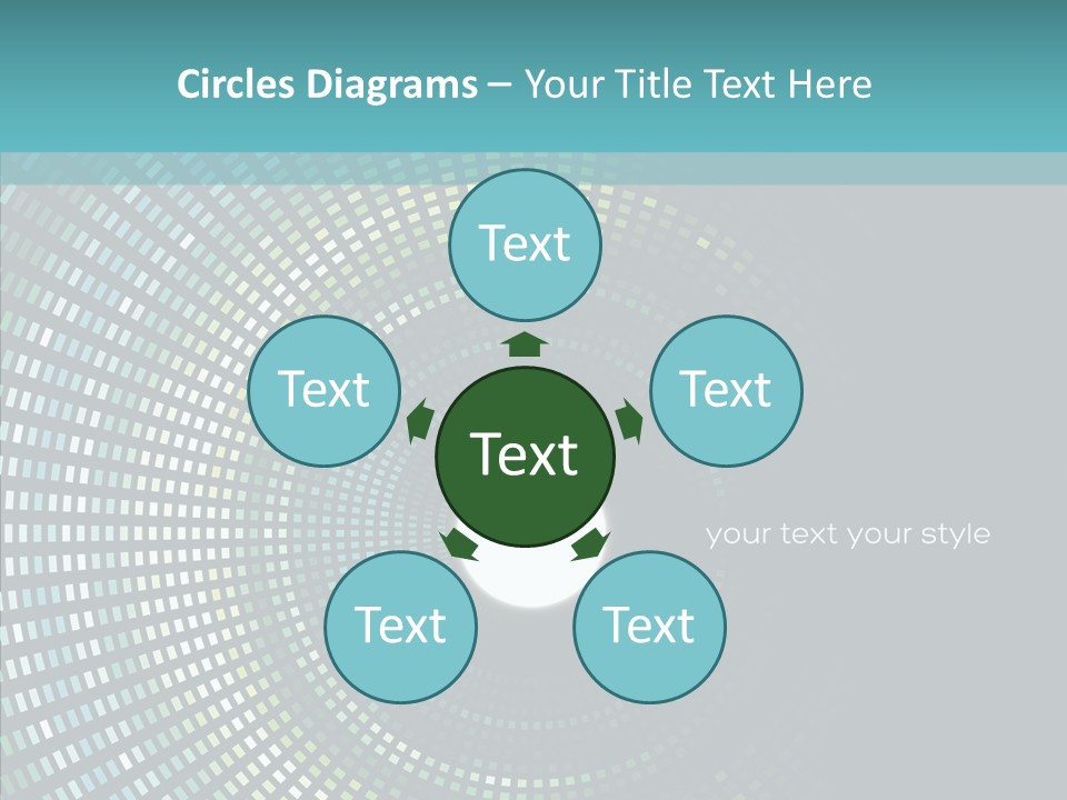 Grid Space Background PowerPoint Template