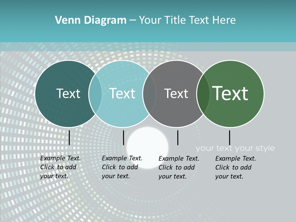 Grid Space Background PowerPoint Template