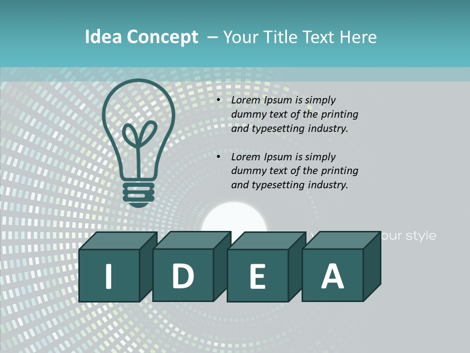 Grid Space Background PowerPoint Template