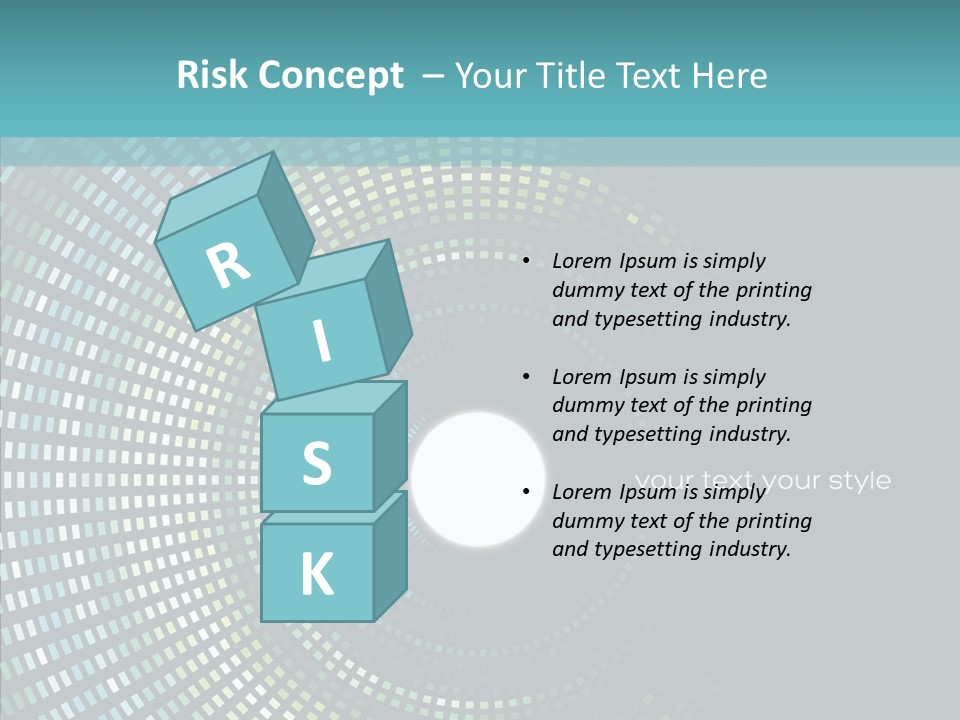 Grid Space Background PowerPoint Template