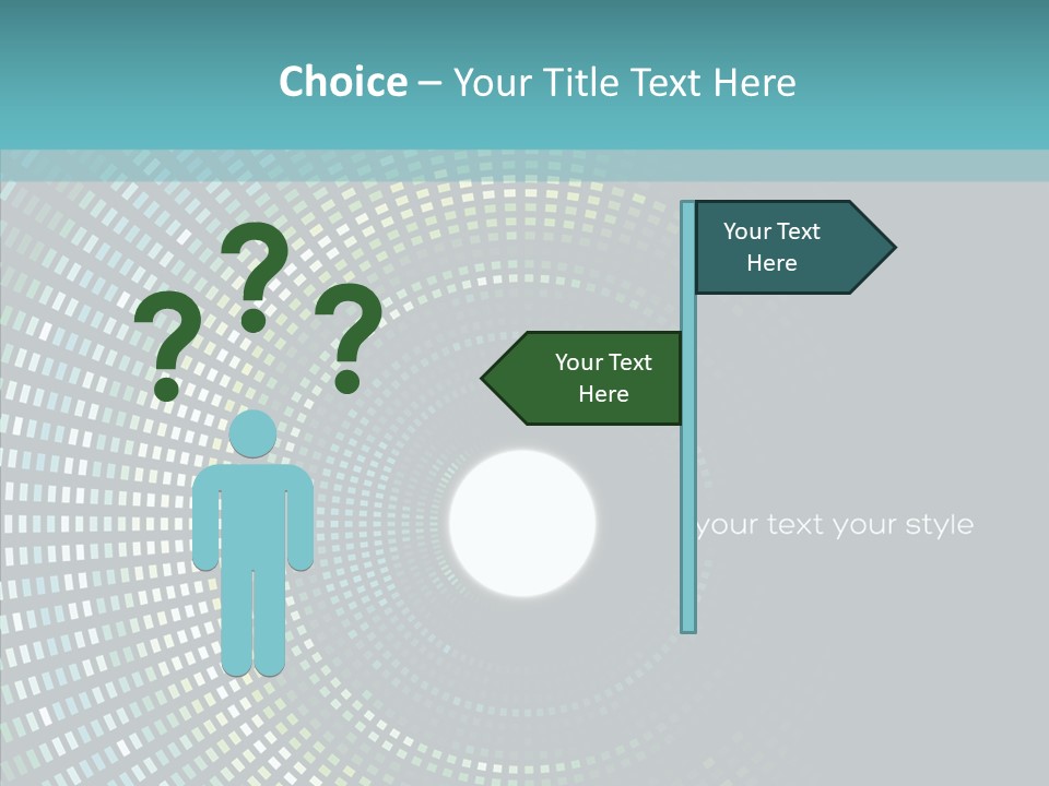 Grid Space Background PowerPoint Template