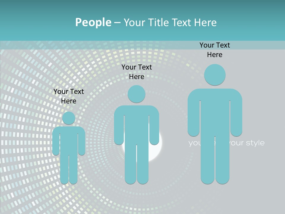 Grid Space Background PowerPoint Template