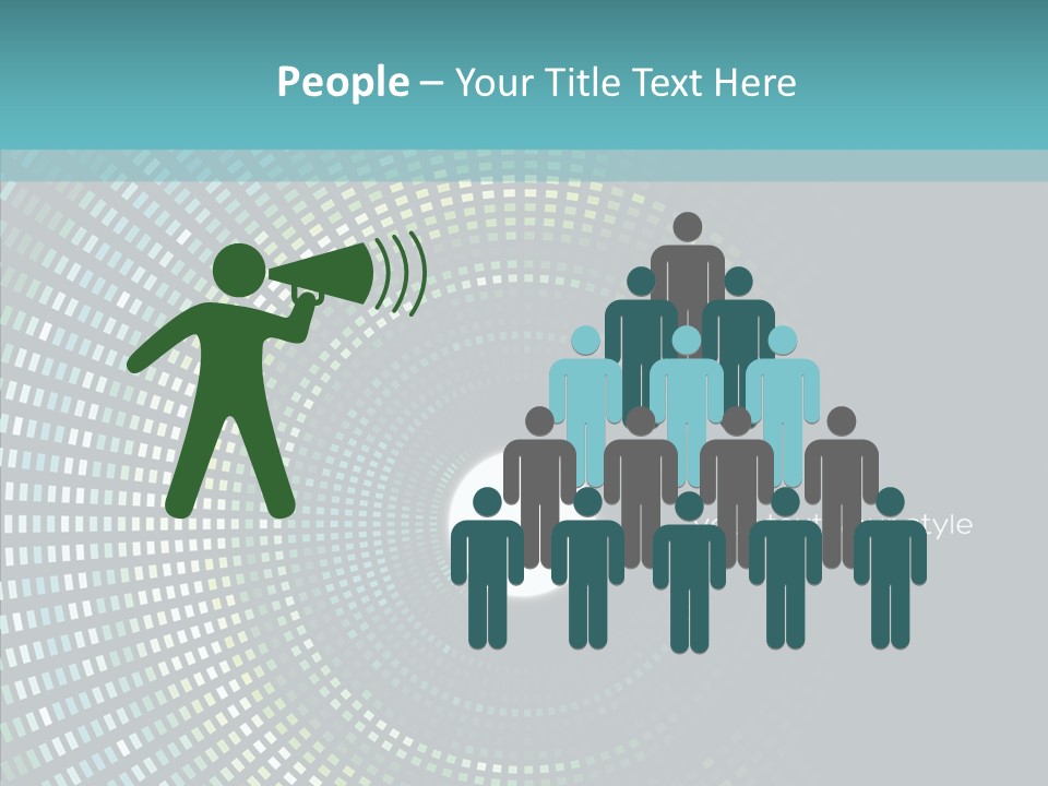 Grid Space Background PowerPoint Template