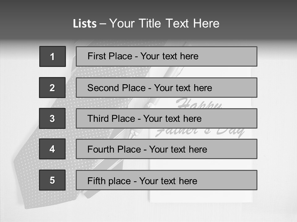 Fathers Spouse Gift PowerPoint Template