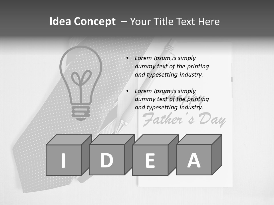 Fathers Spouse Gift PowerPoint Template