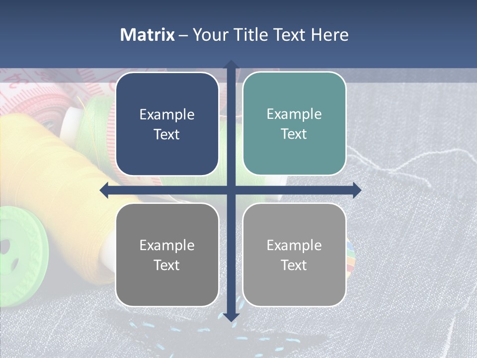 Heart Cloth Black PowerPoint Template