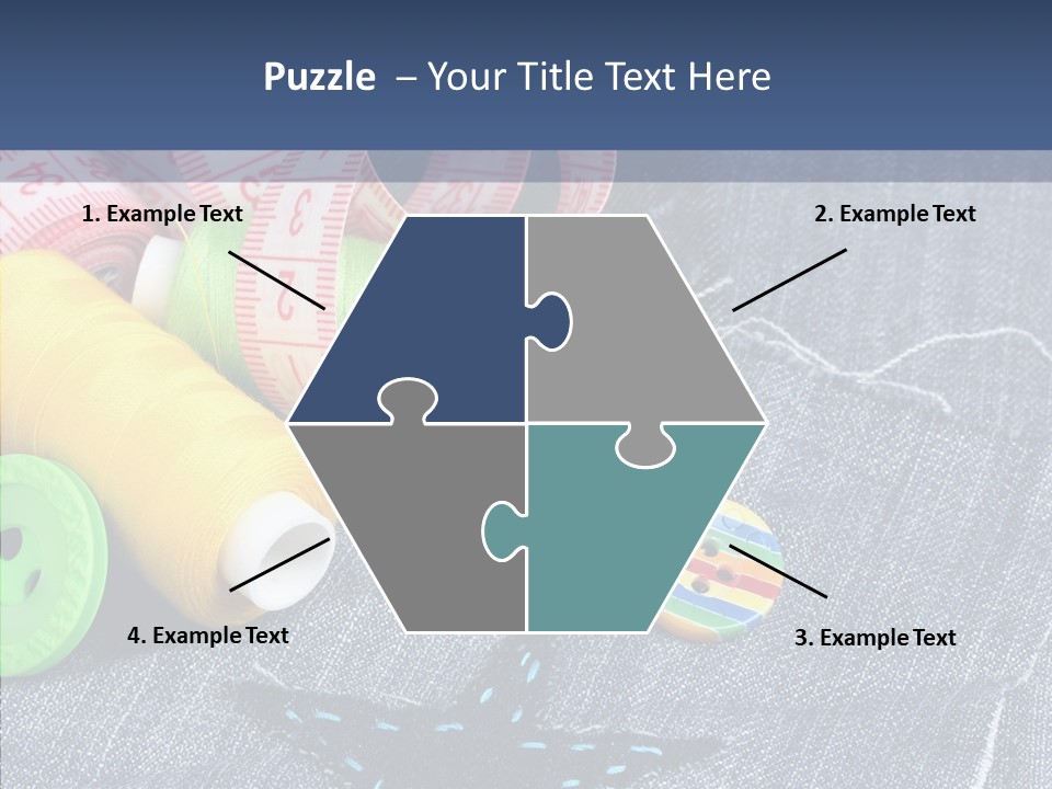 Heart Cloth Black PowerPoint Template