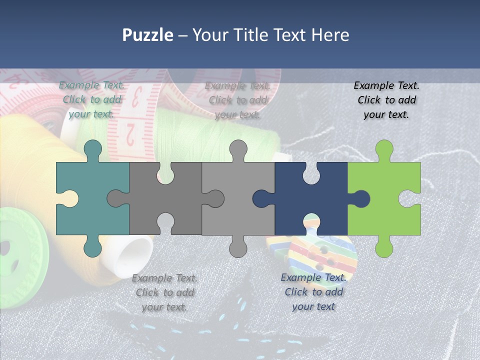 Heart Cloth Black PowerPoint Template