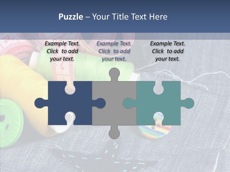 Heart Cloth Black PowerPoint Template