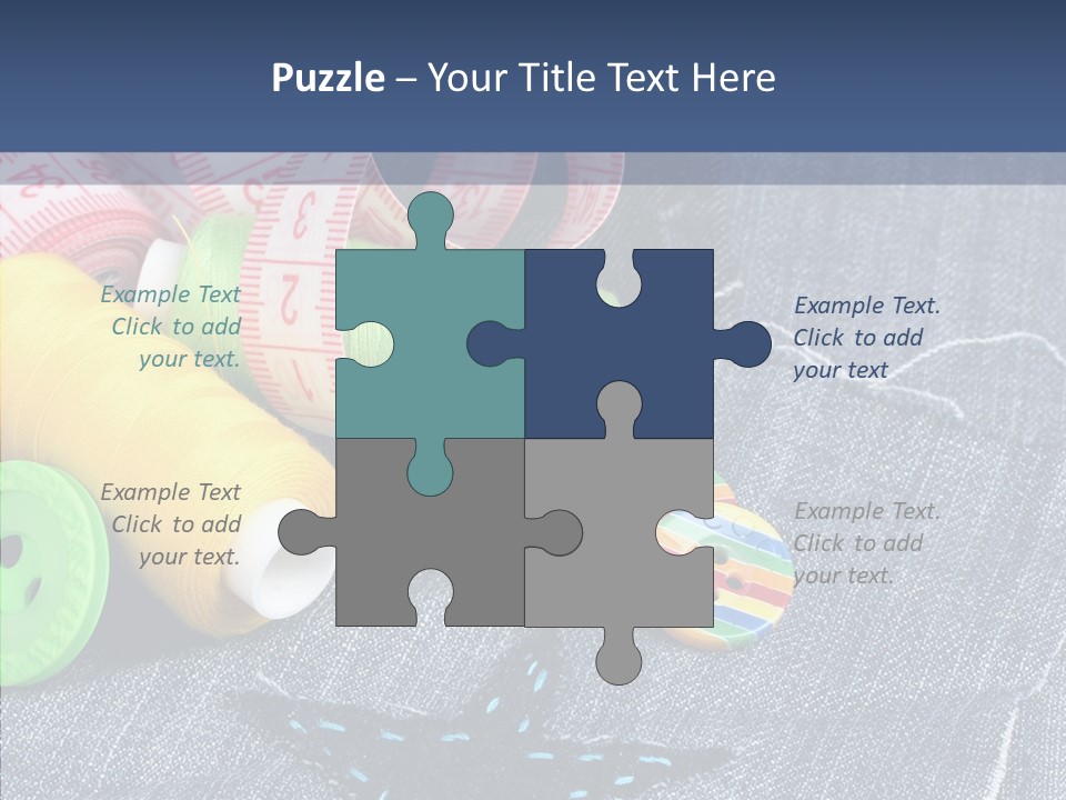 Heart Cloth Black PowerPoint Template