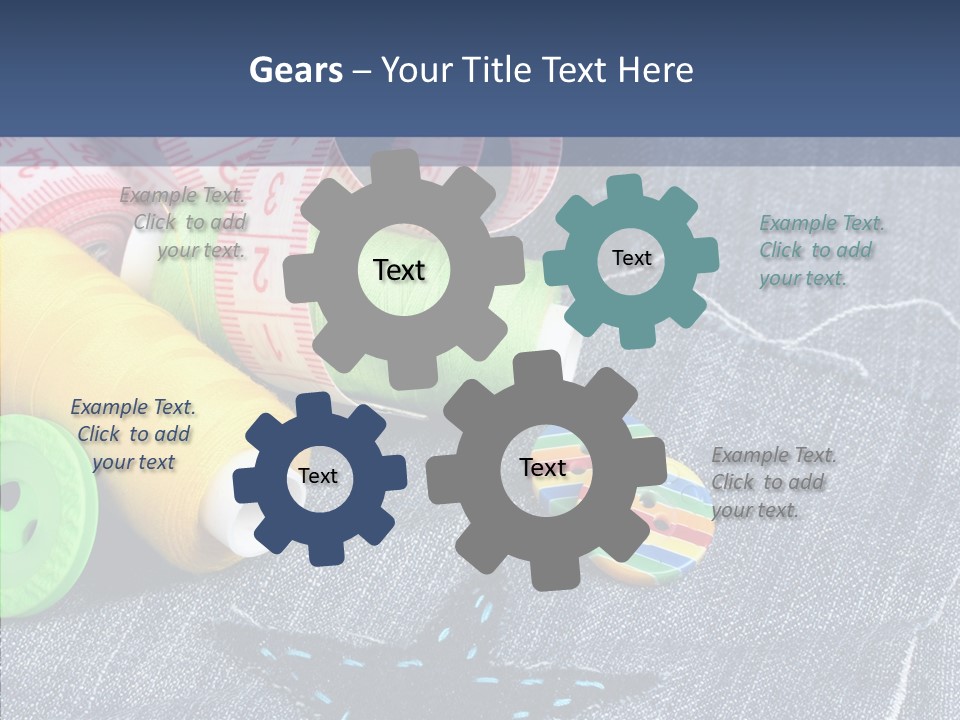 Heart Cloth Black PowerPoint Template