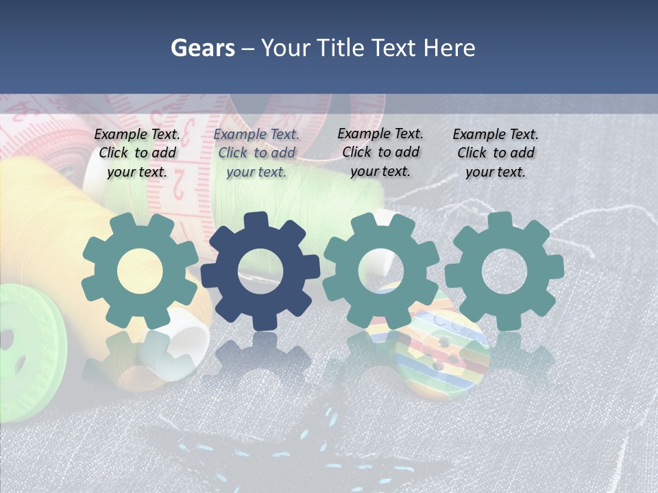 Heart Cloth Black PowerPoint Template