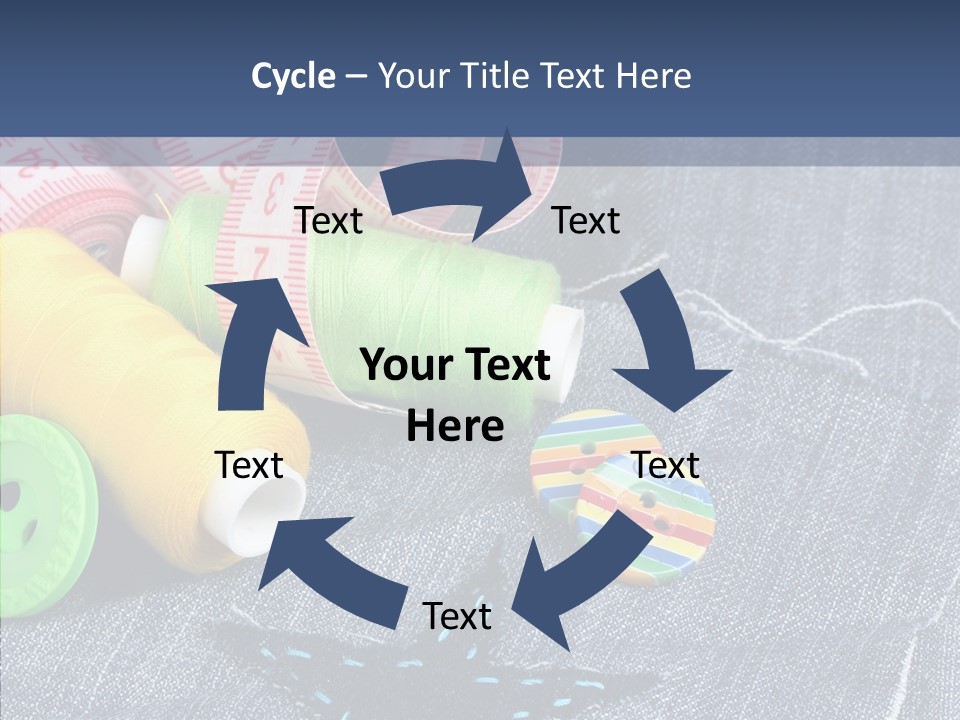 Heart Cloth Black PowerPoint Template