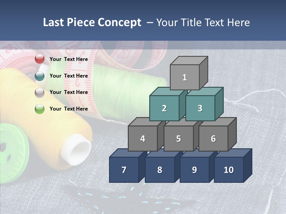 Heart Cloth Black PowerPoint Template