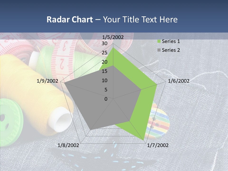 Heart Cloth Black PowerPoint Template