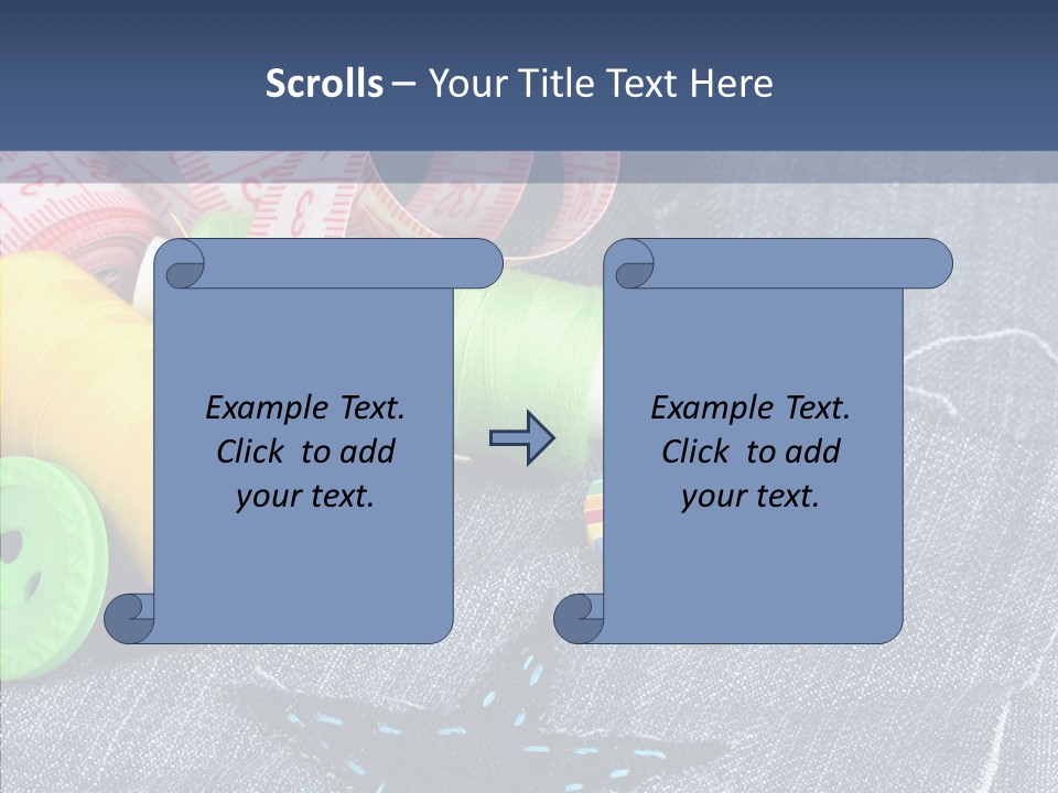 Heart Cloth Black PowerPoint Template