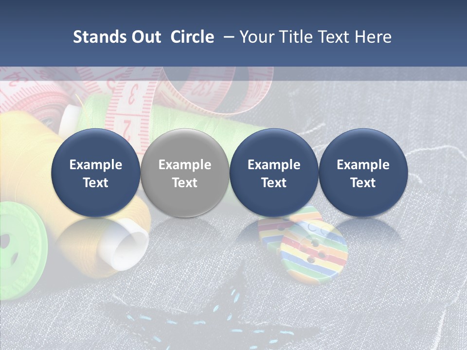 Heart Cloth Black PowerPoint Template