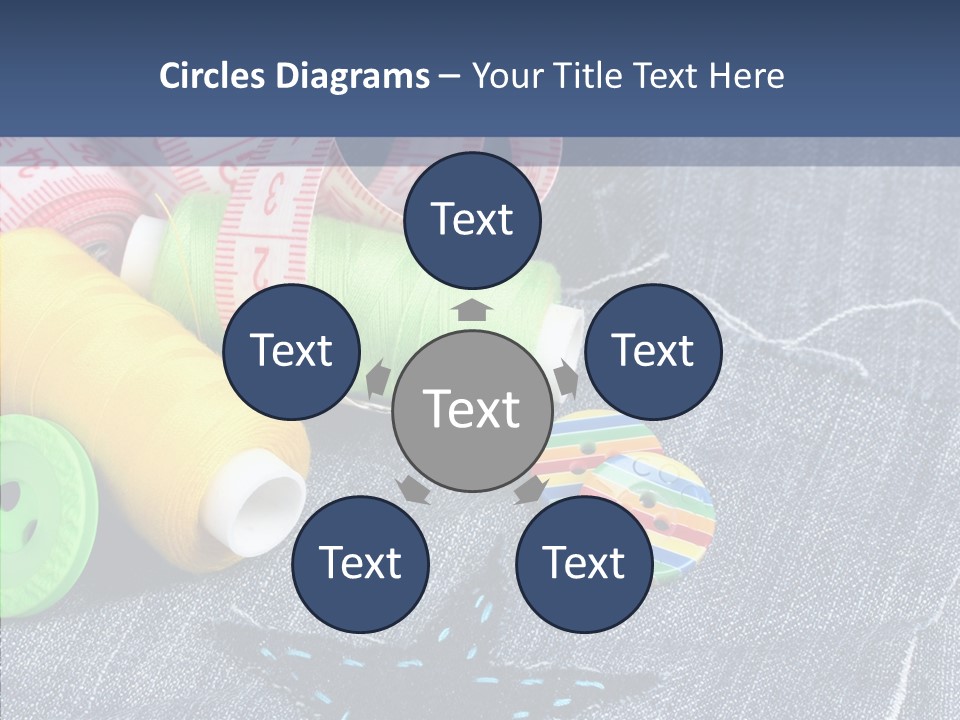 Heart Cloth Black PowerPoint Template