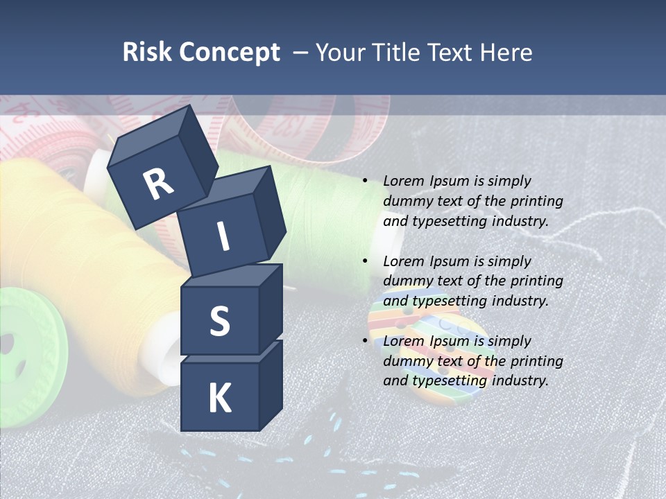 Heart Cloth Black PowerPoint Template