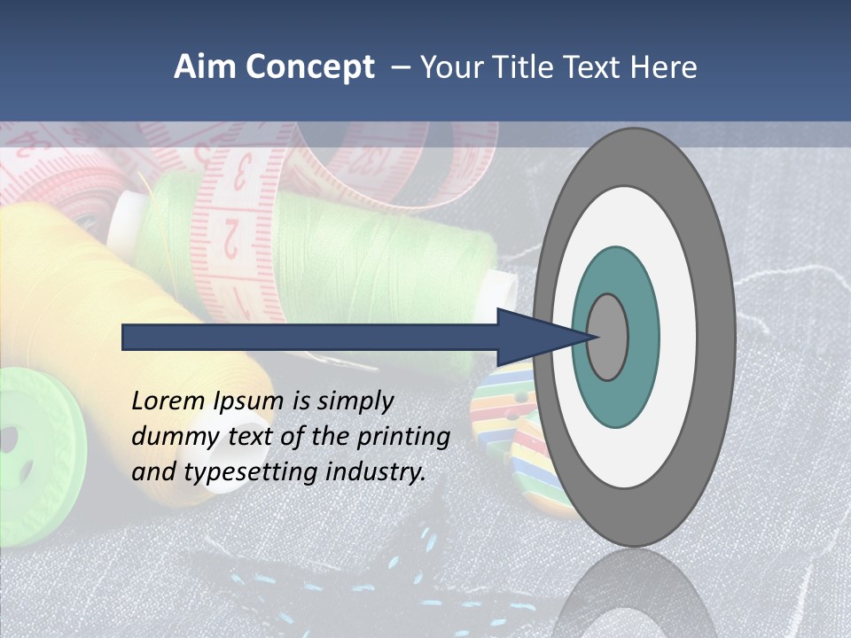 Heart Cloth Black PowerPoint Template