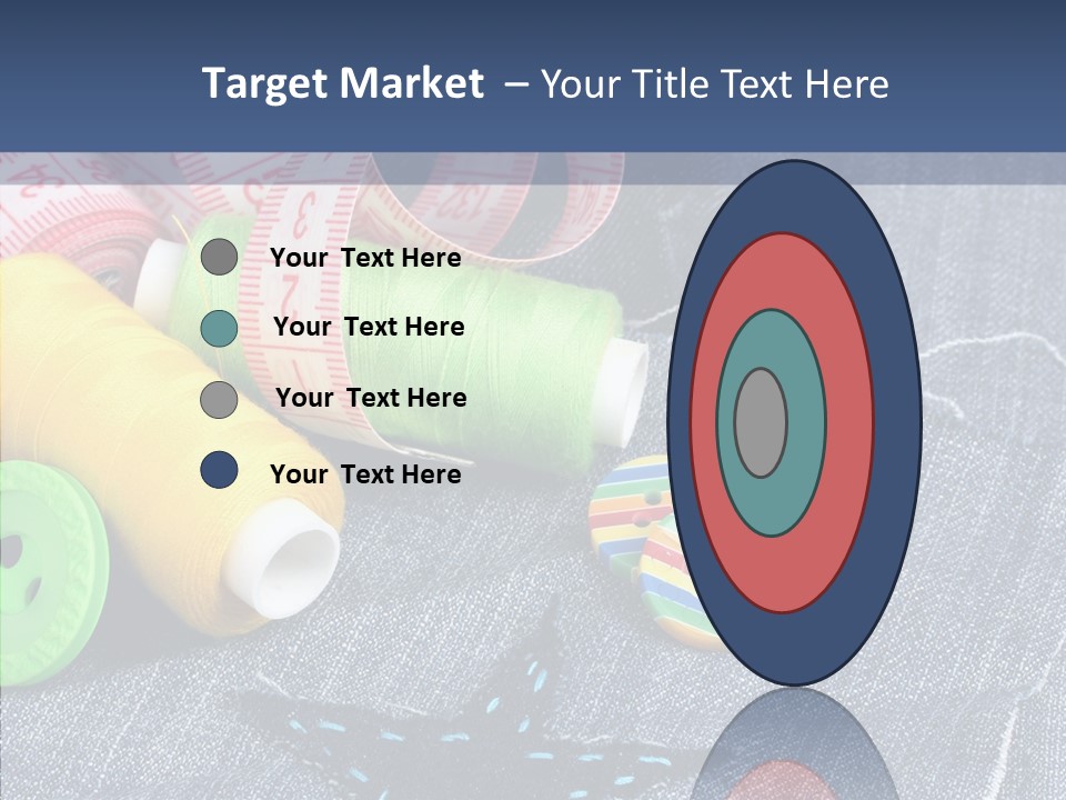 Heart Cloth Black PowerPoint Template