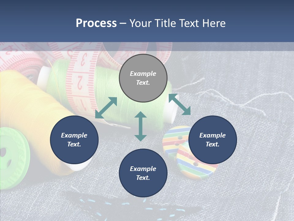 Heart Cloth Black PowerPoint Template