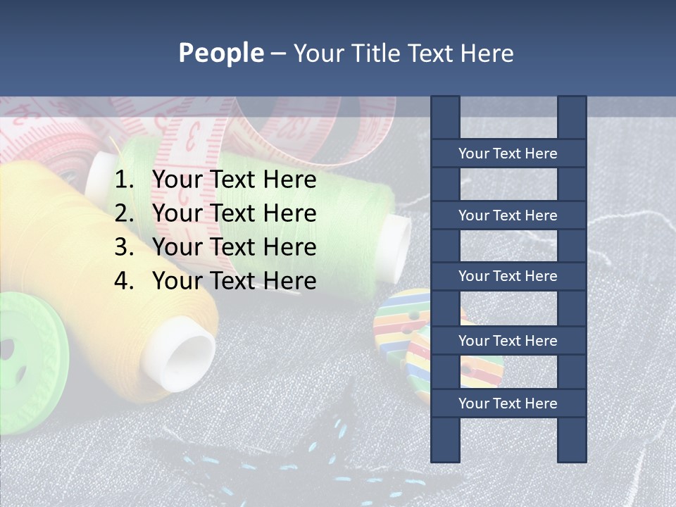 Heart Cloth Black PowerPoint Template