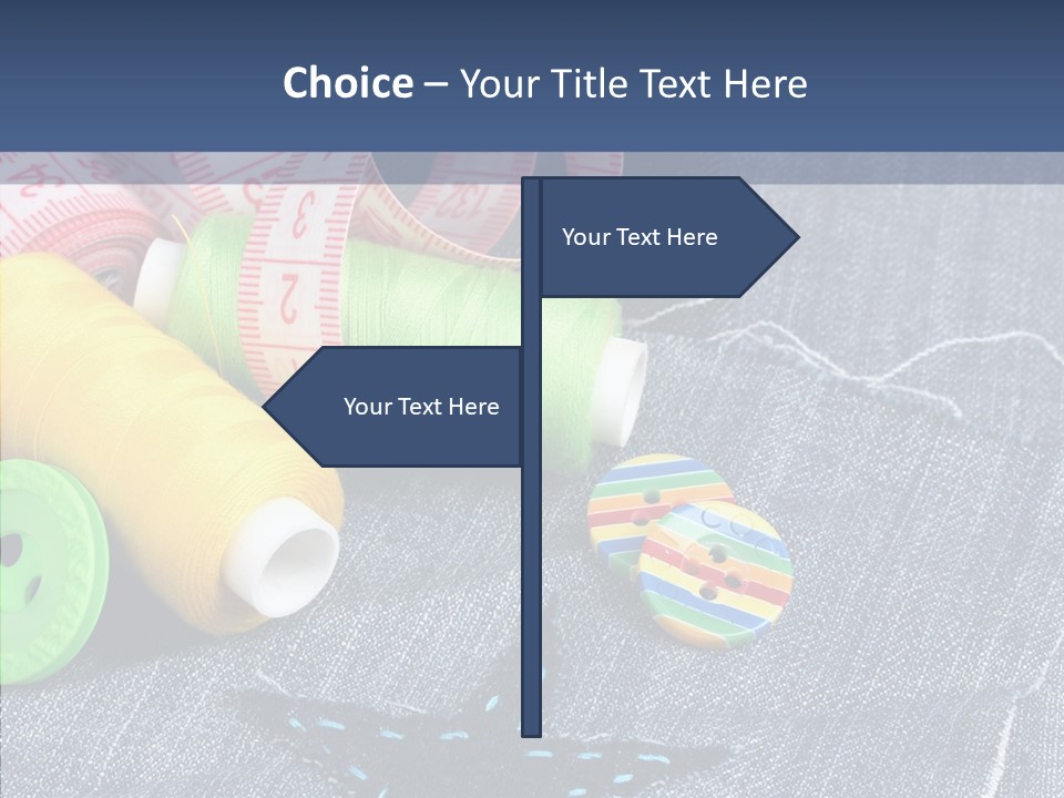 Heart Cloth Black PowerPoint Template