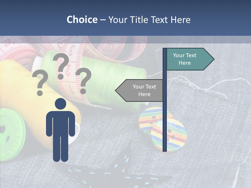 Heart Cloth Black PowerPoint Template