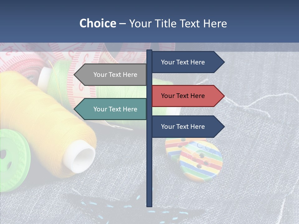 Heart Cloth Black PowerPoint Template