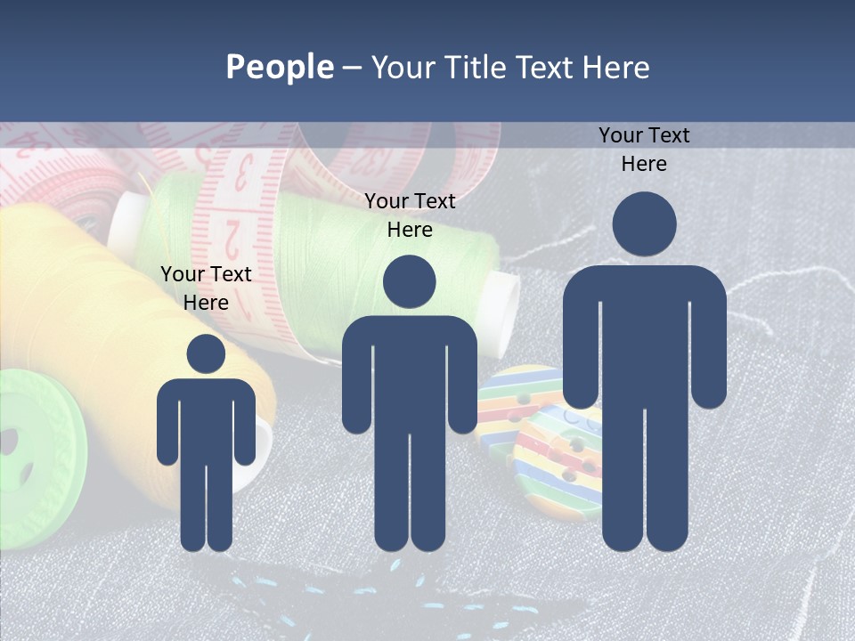 Heart Cloth Black PowerPoint Template